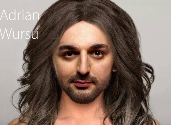 Adrian Ursu transformat in Conchita Wurst